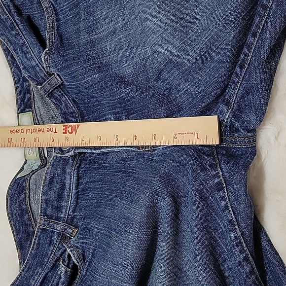 Ann Taylor Curvy Cropped Blue Denim Jeans Womens Size 10 - Picture 7 of 10